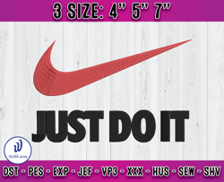 nike logo embroidery, logo fashion emboridery, embroidery machine