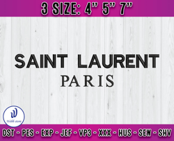 saint laurent paris embroidery, ysl embroidery, logo fashion emboridery