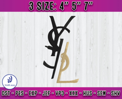 ysl embroidery, logo fashion embroidery, embroidery machine