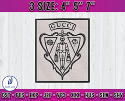 gucii logo embroidery, logo fashion brand embroidery, embroidery file