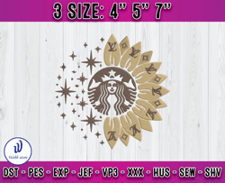 lv starbucks embroidery, starbucks embroidery, embroidery design file