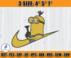 nike minion embroidery, nike disney embroidery, minion embroidery