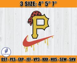 nike pittsburgh pirates , mlb nike embroidery embroidery, embroidery machine file