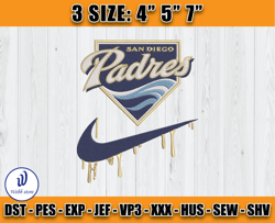 ssan diego padres embroidery, mlb baseball teams, embroidery file