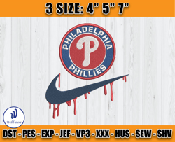 mlb nike embroidery, philadelphia phillies embroidery, embroidery pattern