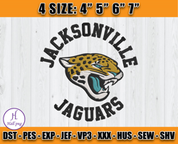 NFL JaguarsLogo Embroidery Designs, Jacksonville Jaguars Embroidery Files ,NFL Jacksonville Jaguars, D13 - Hall