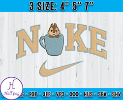 nike dale embroidery, chip and dale embroidery design, embroidery machine