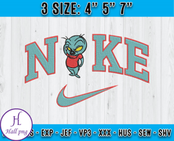 nike ziper embroidery, chip and dale embroidery, embroidery machine