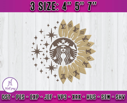 lv starbucks embroidery, starbucks embroidery, embroidery design file