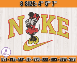 nike x dasiy duck embroidery, nike cartoon embroidery, mickey mouse embroidery