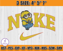 nike minions embroidery, nike cartoon embroidery, nike disney embroidery