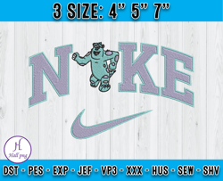 nike sulley embroidery, nike embroidery, monster inc embroidery