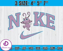 nike x dot embroidery, a bug's life embroidery, instant download