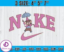 dormouse x nike embroidery, nike disney embroidery, embroidery pattern