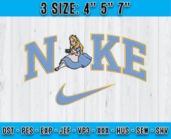 nike x alice embroidery, nike disney embroidery, embroidery pattern