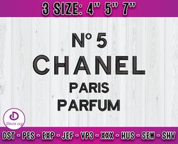 chanel paris parfum embroidery, chanel embroidery, logo fashion embroidery