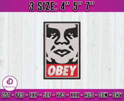 obey embroidery, logo fashion embroidery, embroidery machine