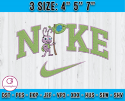 nike x atta and flik embroidery, nike x a bug's life embroidery, embroidery design file