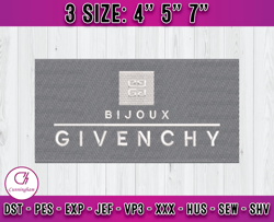 bijoux givenchy logo embroidery, logo fashion embroidery, embroidery applique