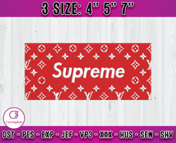 supreme embroidery, logo fashion emboridery, embroidery file