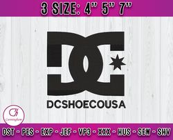 dc shose embroidery, logo fashion embroidery, embroidery file