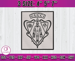 gucii logo embroidery, logo fashion brand embroidery, embroidery file