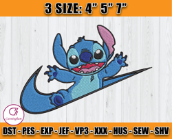 nike stitch embroidery, disney nike embroidery, lilo and stitch embroidery