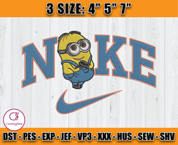 cute dave embroidery, minions embroidery, nike disney embroidery