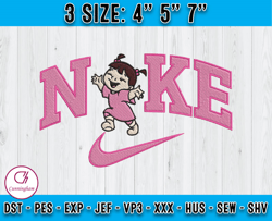 nike boo embroidery, disney nike embroidery, monster inc embroidery