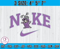 monster inc embroidery, disney nike embroidery, embroidery machine design