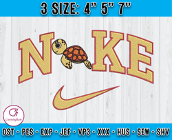 nike squirt embroidery, cartoon character embroidery, nike embroidery