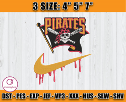 nike pittsburgh pirates embroidery, nike mlb embroidery, embroidery machine