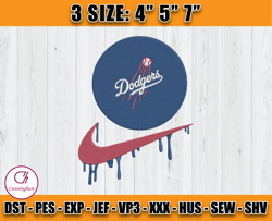 los angeles dodgers embroidery, nike mlb, logo nike, embroidery machine file