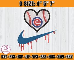 chicago cubs mlb embroidery, mlb nike embroidery, embroidery pattern