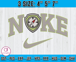 nike and armorialo of tracker embroidery, cartoon nike embroidery, machine embroidery pattern
