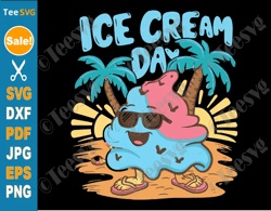 ice cream svg file png - ice cream day for kids - ice cream cartoon png - summer vacation ice cream cone svg shirt desig