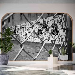 custom urban graffiti wall mural