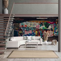 artistic graffiti murals for cultural spaces