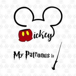 my patronus is mickey mouse harry potter movie svg