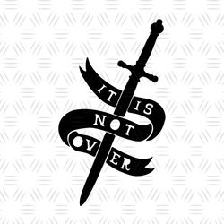 it is not over harry potter dagger svg cut files