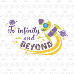 To Infinity And Beyond Rocket Fly Toy Story Cartoon SVG