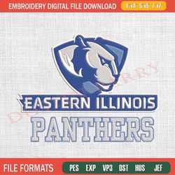 eastern illinois logo ncaa embroidery design