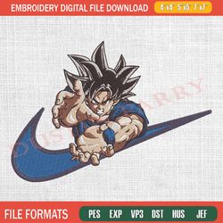 songoku nike embroidery design