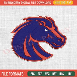 boise state broncos mascot embroidery designs