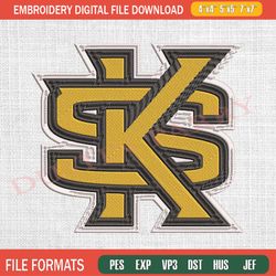 kennesaw state owls embroidery designs