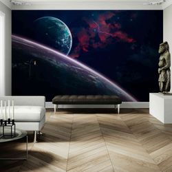 nature-themed wallpaper for tranquil decor - beautiful planets