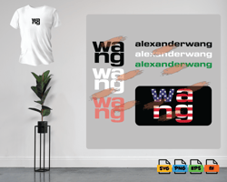 alexander wang svg and png formats - for cricut and canva - alexander wang svg - alexander wang logo -alexander wang png
