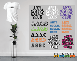 anti social social club svg and png formats - for cricut and canva - anti social club svg - a.s.s.c logo - a.s.s.c png