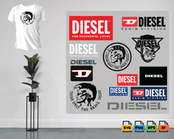 diesel svg and png formats - for cricut and canva - diesel svg - diesel logo - diesel png