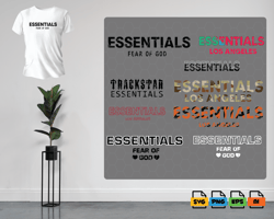 essentials svg and png formats - for cricut and canva - essentials svg - essentials logo - essentials png - fear of god